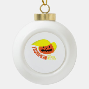 Trumpkin - Grappige Mash Keramische Bal Ornament
