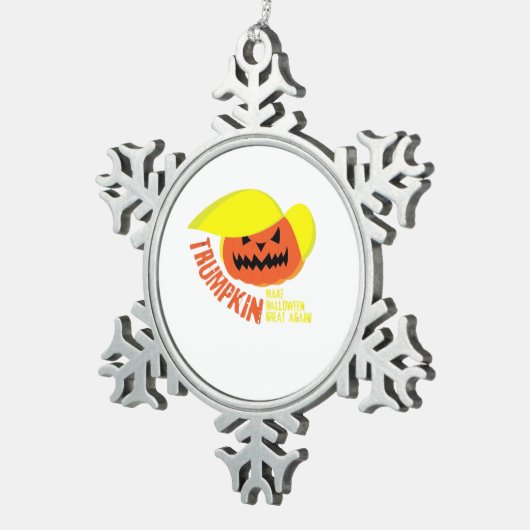 Trumpkin - Grappige Mash Tin Sneeuwvlok Ornament (Rechts)