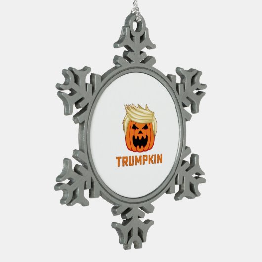 Trumpkin - Grappige parodieslogan Tin Sneeuwvlok Ornament (Links)