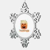 Trumpkin - Grappige parodieslogan Tin Sneeuwvlok Ornament (Rechts)