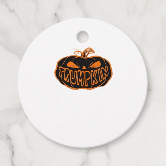 Trumpkin Halloween Bedankjes Labels (Voorkant)