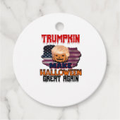 Trumpkin Halloween Classic Bedankjes Labels (Voorkant)
