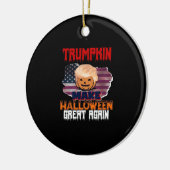 Trumpkin Halloween Classic Keramisch Ornament (Links)