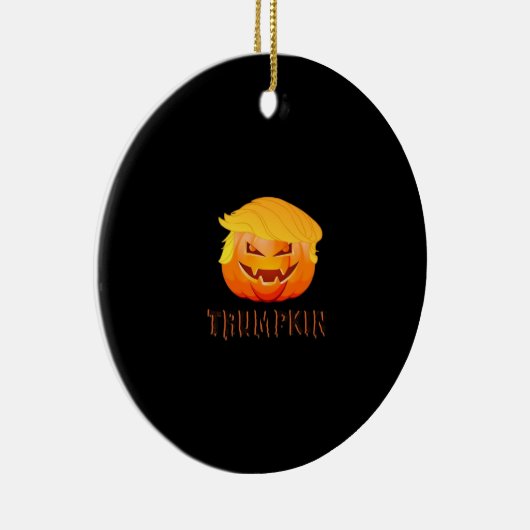 Trumpkin Halloween Classic Keramisch Ornament (Rechts)