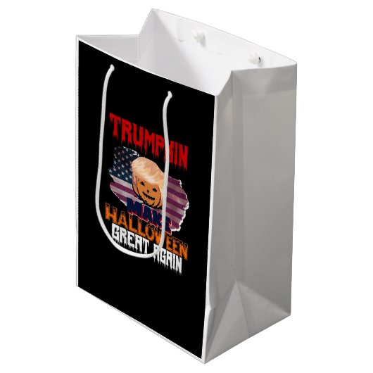 Trumpkin Halloween Classic Medium Cadeauzakje (Voorkant Gekanteld)