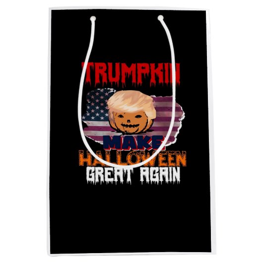 Trumpkin Halloween Classic Medium Cadeauzakje (Voorkant)