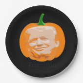 Trumpkin Halloween Classic Papieren Bordje (Voorkant)