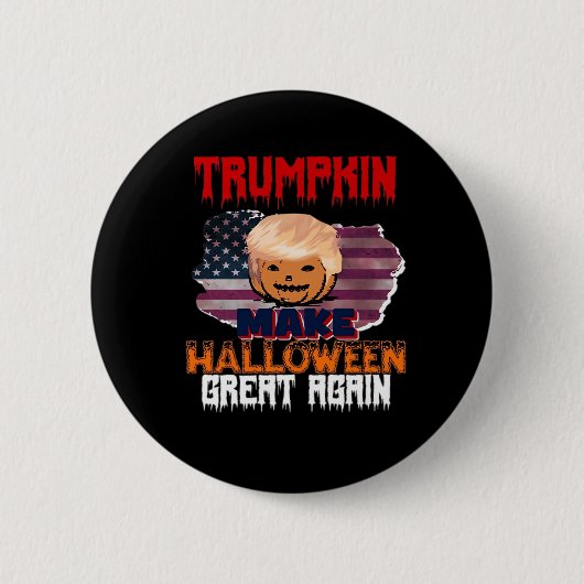 Trumpkin Halloween Classic Ronde Button 5,7 Cm (Voorkant)
