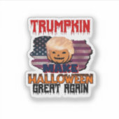 Trumpkin Halloween Classic Sticker (Voorkant)