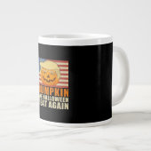 Trumpkin Halloween Funny Classic & Basic Design Grote Koffiekop (Voorkant rechts)