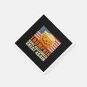 Trumpkin Halloween Funny Classic & Basic Design Servet (Hoek)