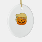 Trumpkin Halloween Funny Classic – Basic Fall Slot Keramisch Ornament (Rechts)
