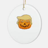 Trumpkin Halloween Funny Classic – Basic Fall Slot Keramisch Ornament (Links)