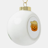Trumpkin Halloween Funny Classic – Basic Herfst Sl Keramische Bal Ornament (Links)