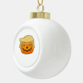 Trumpkin Halloween Funny Classic – Basic Herfst Sl Keramische Bal Ornament (Rechts)