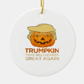 Trumpkin Halloween Funny Classic Keramisch Ornament (Voorkant)