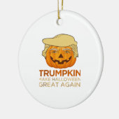 Trumpkin Halloween Funny Classic Keramisch Ornament (Links)