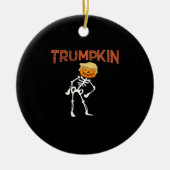 Trumpkin Halloween Funny Classic Keramisch Ornament (Voorkant)