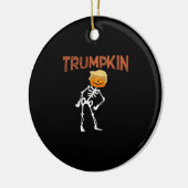 Trumpkin Halloween Funny Classic Keramisch Ornament (Links)