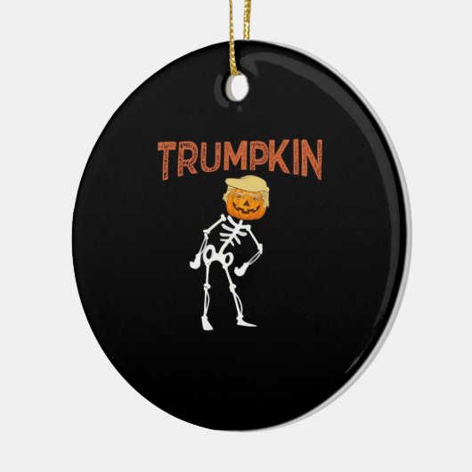 Trumpkin Halloween Funny Classic Keramisch Ornament (Links)