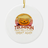 Trumpkin Halloween Funny Classic Keramisch Ornament (Voorkant)