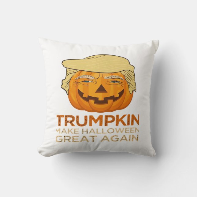 Trumpkin Halloween Funny Classic Kussen (Voorkant)