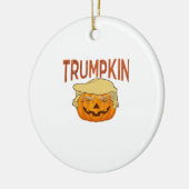 Trumpkin Halloween Funny Classic - Luiaard Masker  Keramisch Ornament (Links)