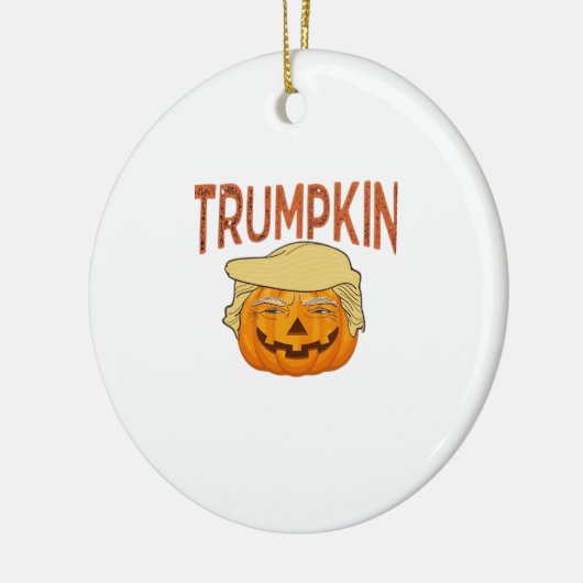 Trumpkin Halloween Funny Classic - Luiaard Masker  Keramisch Ornament (Links)