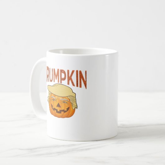 Trumpkin Halloween Funny Classic - Luiaard Masker  Koffiemok (Voorkant links)