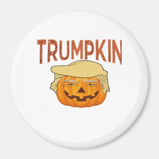 Trumpkin Halloween Funny Classic - Luiaard Masker Magneet (Voorkant)