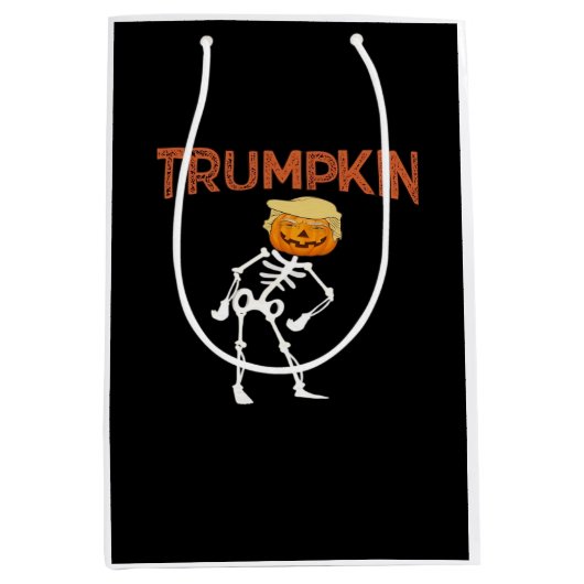 Trumpkin Halloween Funny Classic Medium Cadeauzakje (Voorkant)