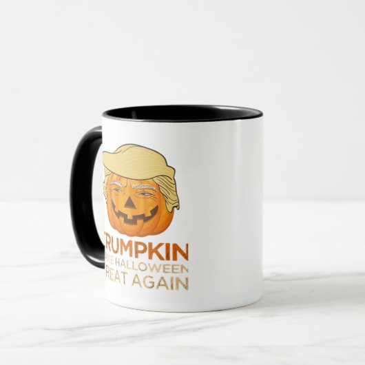 Trumpkin Halloween Funny Classic Mok (Voorkant links)