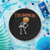 Trumpkin Halloween Funny Classic Papieren Bordje (Feest)