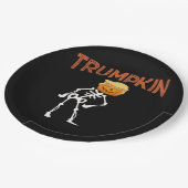 Trumpkin Halloween Funny Classic Papieren Bordje (Gekanteld)