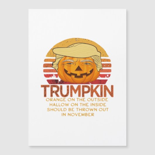 Trumpkin Halloween Funny Classic - Politieke Pumpk (Voorkant)