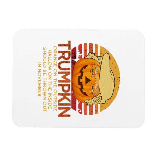 Trumpkin Halloween Funny Classic - Politieke Pumpk Magneet (Horizontaal)