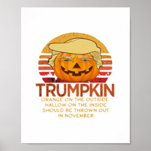 Trumpkin Halloween Funny Classic - Politieke Pumpk Poster