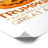 Trumpkin Halloween Funny Classic Poster (Hoek)