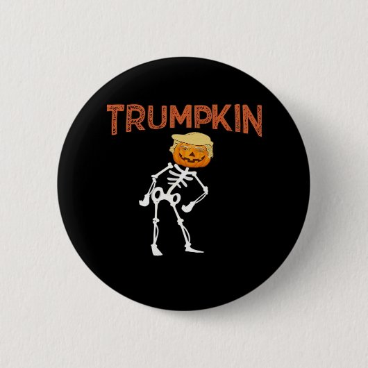 Trumpkin Halloween Funny Classic Ronde Button 5,7 Cm (Voorkant)