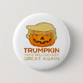 Trumpkin Halloween Funny Classic Ronde Button 5,7 Cm (Voorkant)
