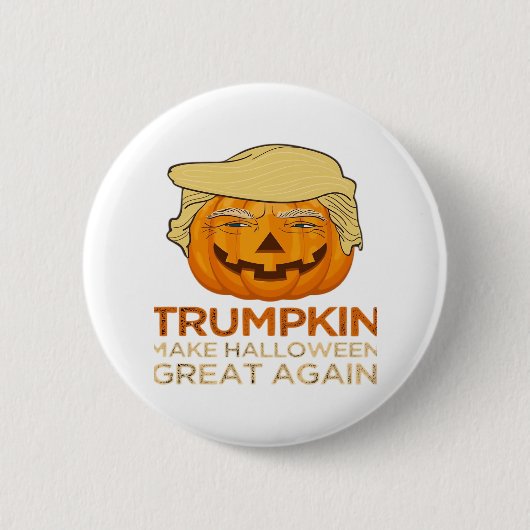 Trumpkin Halloween Funny Classic Ronde Button 5,7 Cm (Voorkant)