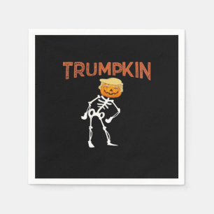 Trumpkin Halloween Funny Classic Servet
