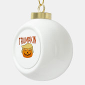 Trumpkin Halloween Funny Classic – Sloth Mask Desi Keramische Bal Ornament (Rechts)