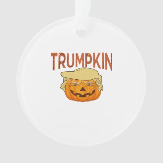 Trumpkin Halloween Funny Classic – Sloth Mask Desi Ornament (voorkant)