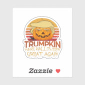 Trumpkin Halloween Funny Classic Sticker (Vel)