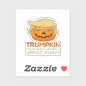 Trumpkin Halloween Funny Classic Sticker (Vel)
