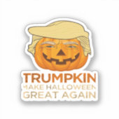 Trumpkin Halloween Funny Classic Sticker (Voorkant)