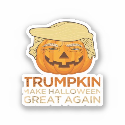Trumpkin Halloween Funny Classic Sticker (Voorkant)