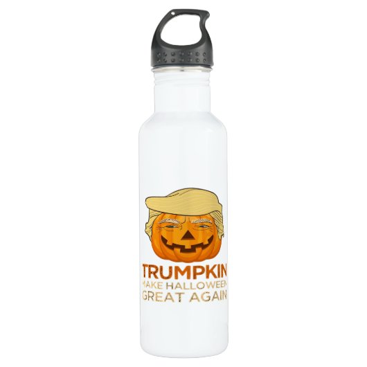 Trumpkin Halloween Funny Classic Waterfles (Voorkant)