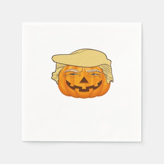 Trumpkin Halloween Grappig Klassiek – Basic Fall S Servet (Voorkant)